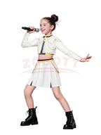 Kids Kpop Demon Hunter Cosplay Rumi Zoey Mira Suit 3D Print Costume Outfit