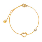 Birthstone Zirconia Thin Chain Link Cross Bracelet Stainless Steel Women's Adjustable Link Stacked Layered Chain Bracelets