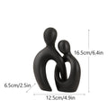 Resin Abstract Figurines Anniversary Couple Statue Lovers Figure Sculptures Shelf Pop