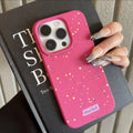 Wave Point Lychee Pattern Case for iPhone 16 15 14 13 12 Pro Max