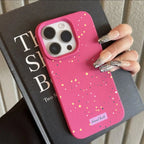 Wave Point Lychee Pattern Case for iPhone 16 15 14 13 12 Pro Max