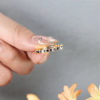 Delicate Tiny Royal Blue Stone Stacking Thin Rings For Women Gold Color White Zircon Wedding Bands Female Daily Party Jewelry CZ