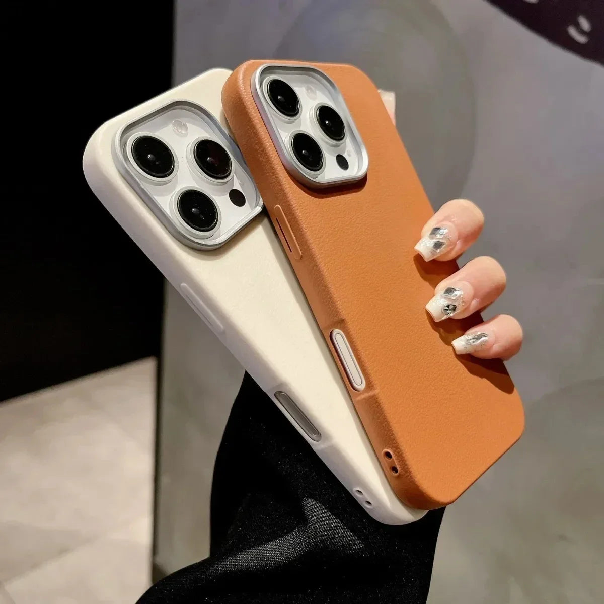Luxury Matte Leather Case for Samsung Galaxy A55 A16 S25 S24 Ultra