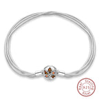 925 Sterling Silver Forever Love Peach Heart Bracelets Star Moon Airplane Earth Bracelets For Women Fit DIY Charms Party Jewelry