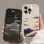 Mountain Cloud Silicon Case for iPhone 17 16 15 14 13 12 11 Pro Max Plus Air