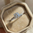 925 Sterling Silver Gorgeous Shiny Zircon Round Rings for Women Anniversary Marry Luxury High Quality Fine Jewelry Gift