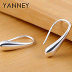 925 Sterling Silver Teardrop Stud Earrings Women High Quality Party Jewellery