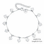 LOVE Heart Card Chain Bracelet 925 Sterling Silver Fashion Christmas Gift