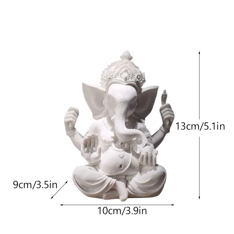 Resin Indian Ganesha Shiva God Statue Lord Hanuman Hindu Buddha Religious Fengshui Decor