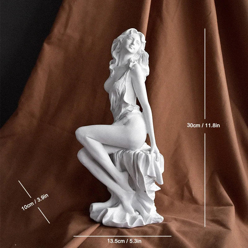 Greek Mythology Goddess Statue Bookshelf Wall Shelves Aphrodite Sculpture Home Decor