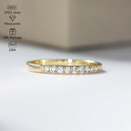 1.3-2.0mm Moissanite Ring for Women Sparkling Wedding Eternity Bands 100% S925 Sterling Silver Jewelry Classic Ring GRA