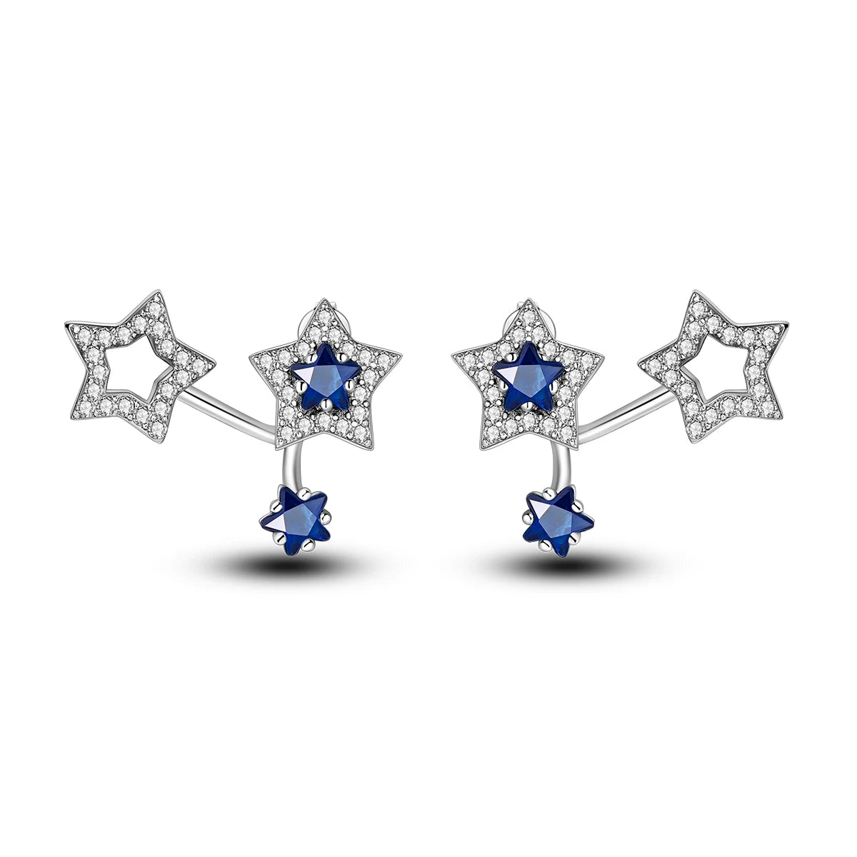 925 Sterling Silver Octagonal Tassel Versatile Hoop Earrings Birthday Gift