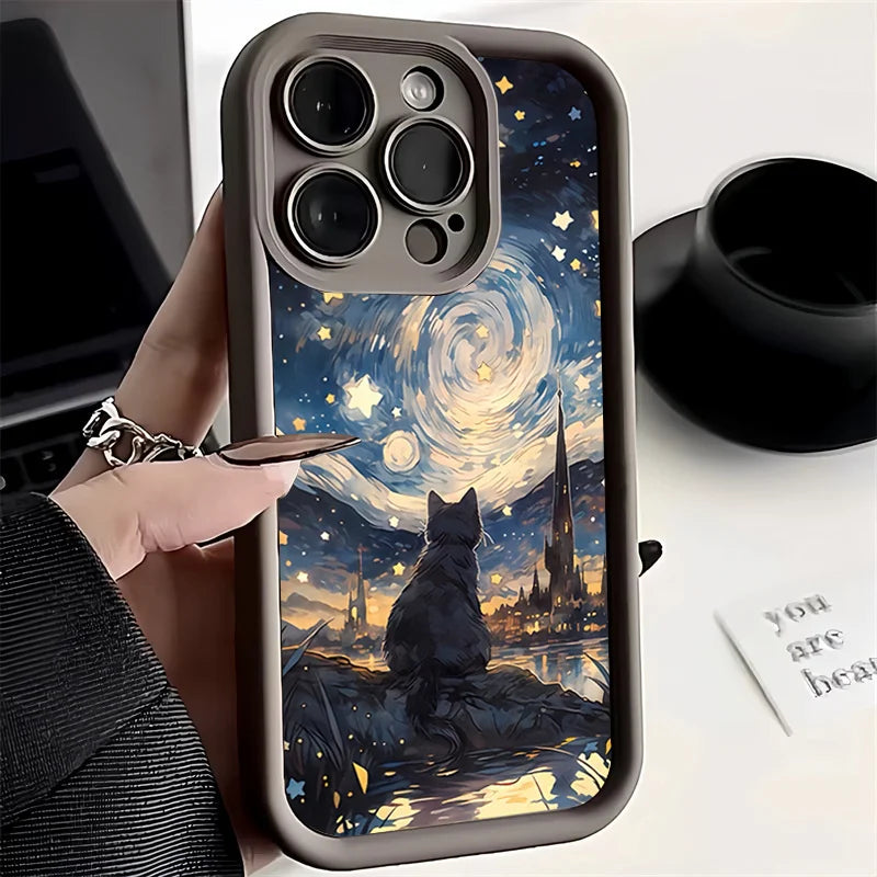 Luxury Moon Case for Xiaomi Redmi Note 14 13 12 11 Pro Plus 13C 12C 14C