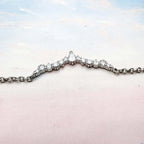 Water Drop Necklace & Earrings Set Ice Crystals 925 Sterling Silver Gift
