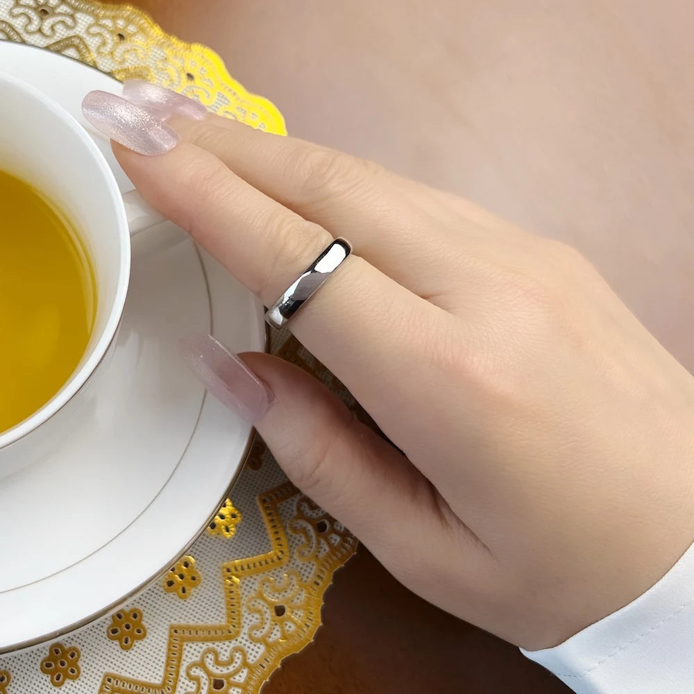 Classic Band Ring 925 Sterling Silver Autumn Fine Jewellery Lovers Gift