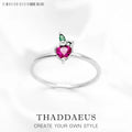Strawberry Love Ring 925 Sterling Silver Cute Fancy Jewellery Gift for Girls