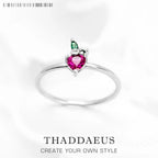 Strawberry Love Ring 925 Sterling Silver Cute Fancy Jewellery Gift for Girls