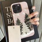 Christmas Tree Lychee Case for iPhone 17 16 15 14 13 12 Pro Max