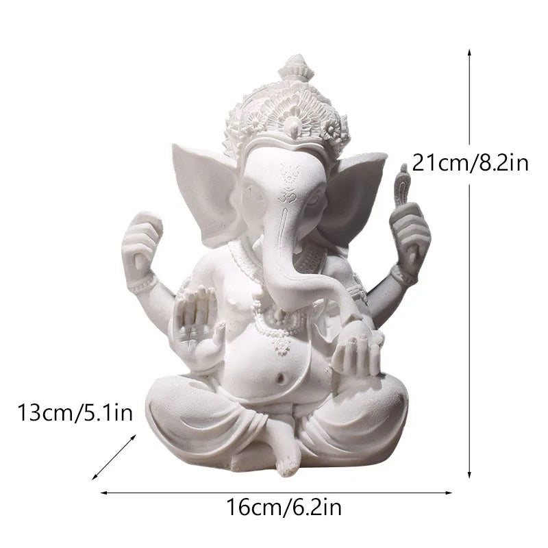 Resin Indian Ganesha Shiva God Statue Lord Hanuman Hindu Buddha Religious Feng Shui