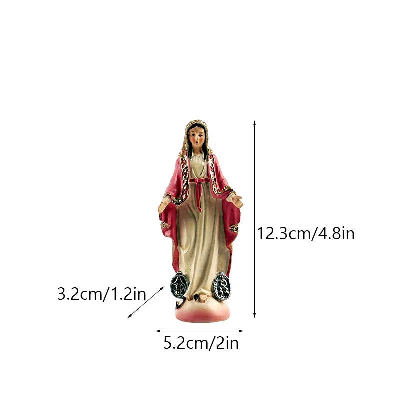 12cm 20cm Resin Our Lady of Fatima Statues Virgin Mary Sculpture Catholic Altar
