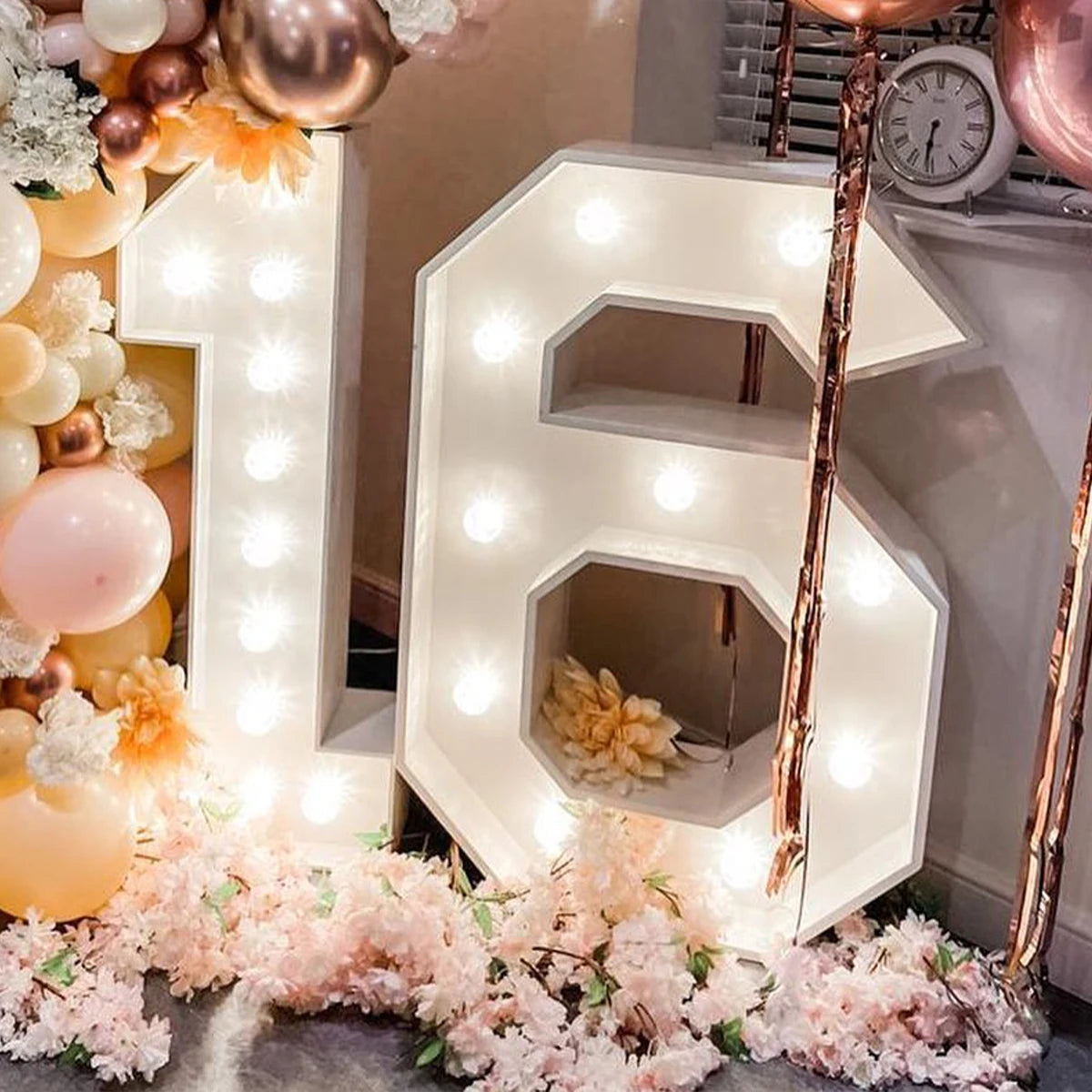 91.5cm Giant LED Light Birthday Number - 1st Birthday, Anniversary, Wedding Decor