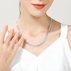 6mm Full Sideways Chain 8/18/20/24 Inch 925 Sterling Silver Men Women Jewelry