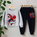Boys Toddler Cartoon Crewneck Pullover and Trousers 2-Piece Tracksuit