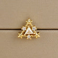 1PC Stainless Steel Mini Zircon Cross Stud Earrings Gold Helix Tragus
