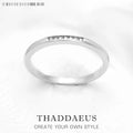 Delicate Band Ring 925 Sterling Silver Classic Fine Jewellery Women Romantic Gift