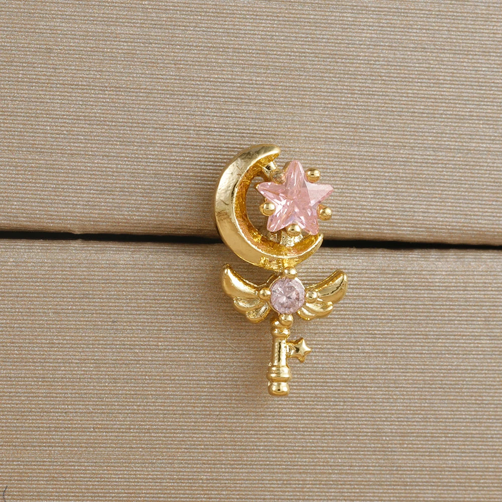 1pc Cartilage Ear Piercing Stud Women Surgical Steel Flat Back