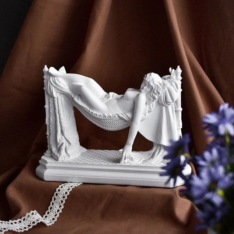 Greek Mythology Goddess Statue Bookshelf Wall Shelves Aphrodite Sculpture Home Decor