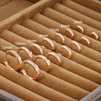 1Pair Stainless Steel Minimal Hoop Earrings Crystal Zirconia Trend