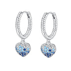 925 Sterling Silver Pink Sweet Bow Drop Earrings Trendy Anniversary Jewellery