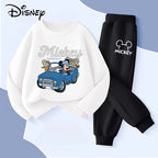 Disney Mickey Mouse Boys Spring Autumn Hoodie and Joggers 2-Piece Set
