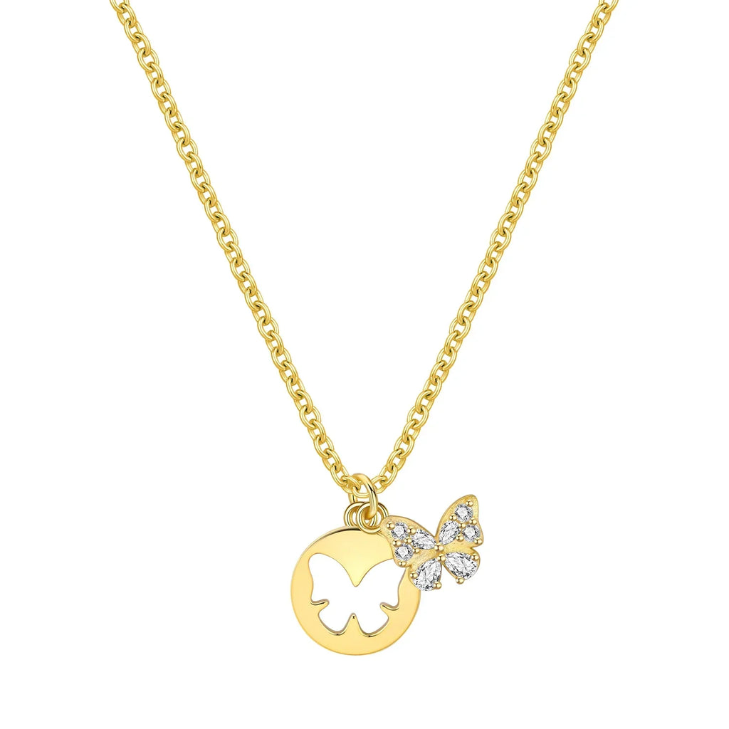 Original 925 Sterling Silver 18K Gold Heart Lock and Key Necklace Y-shaped Chain Necklace For Women Memorial Prayer Jewelry Gift