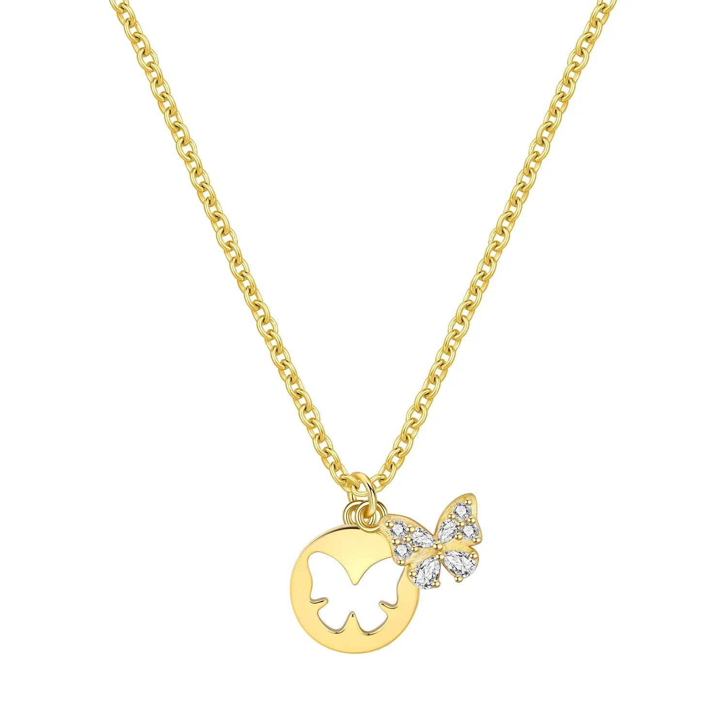 Original 925 Sterling Silver 18K Gold Heart Lock and Key Necklace Y-shaped Chain Necklace For Women Memorial Prayer Jewelry Gift