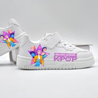K-pop Boys and Girls White Fashion Trainers Anti-slip Outdoor Sport Shoes