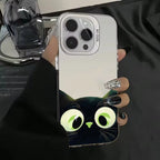 Cute Cartoon Black Cat Case for Samsung S24 S23 S22 A14 A34 A54