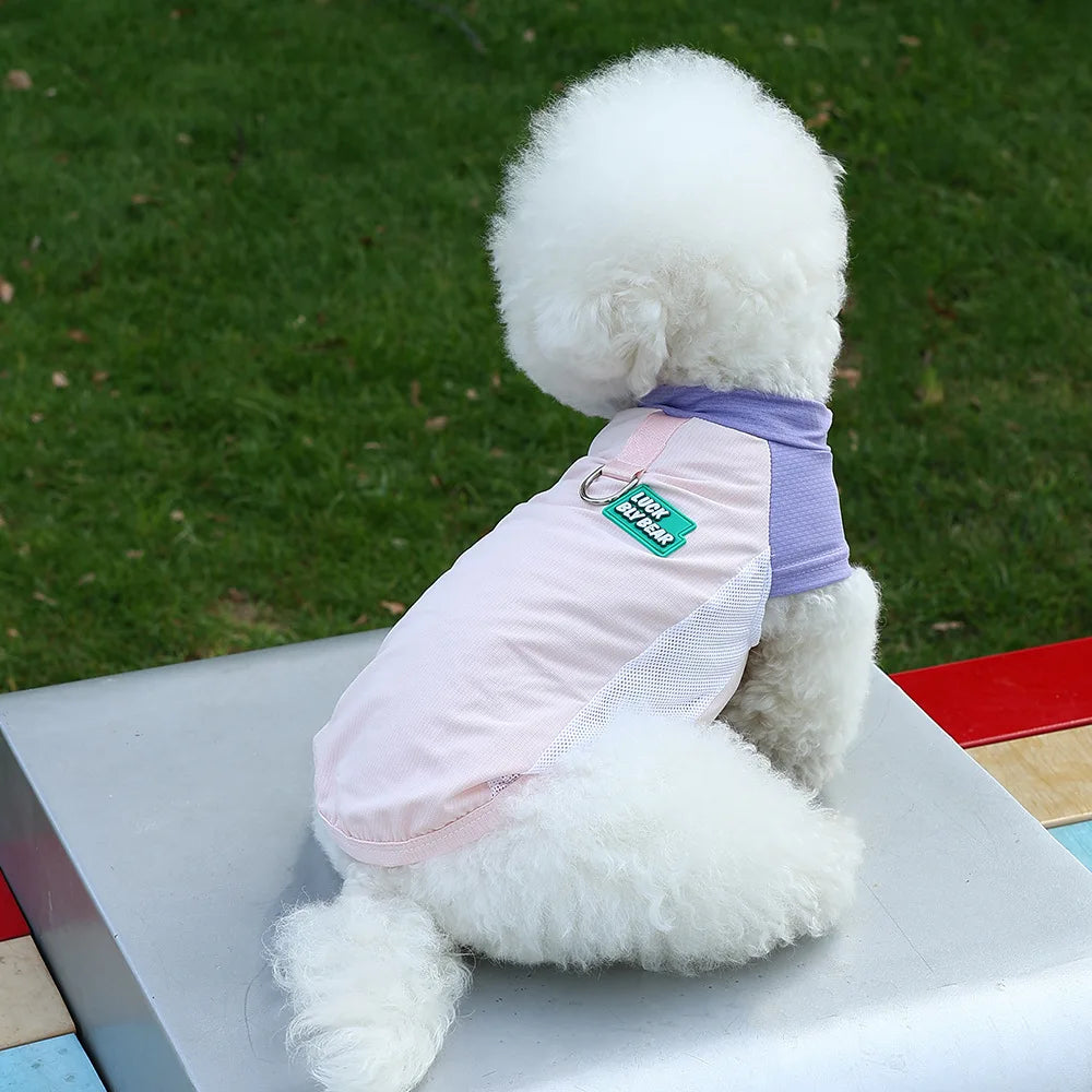 UV Protection Cooling Vest Dogs Cats Ice Silk Breathable Mesh Summer Wear