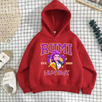 K-pop Girls Casual Long Sleeve Hooded Sweatshirt Breathable Sport Pullover