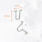 Ball Hoop Earrings 925 Sterling Silver Classic Women Men Gift