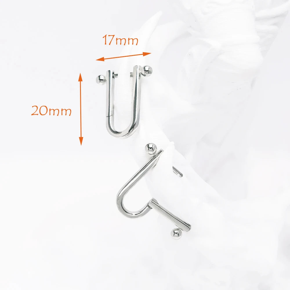 Ball Hoop Earrings 925 Sterling Silver Classic Women Men Gift