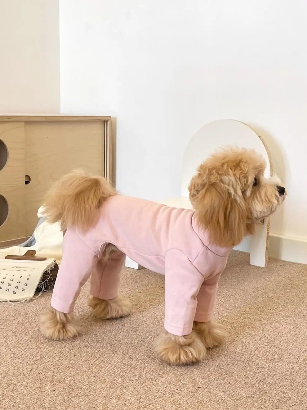 Solid Colour Dog Pajamas Cotton Puppy Bodysuit Base Layer Cat Jumpsuit