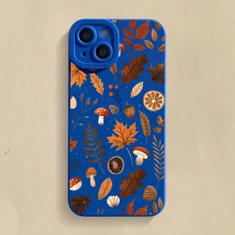 Autumn Leaves Pattern Case for iPhone 17 16 15 14 13 12 Pro Max