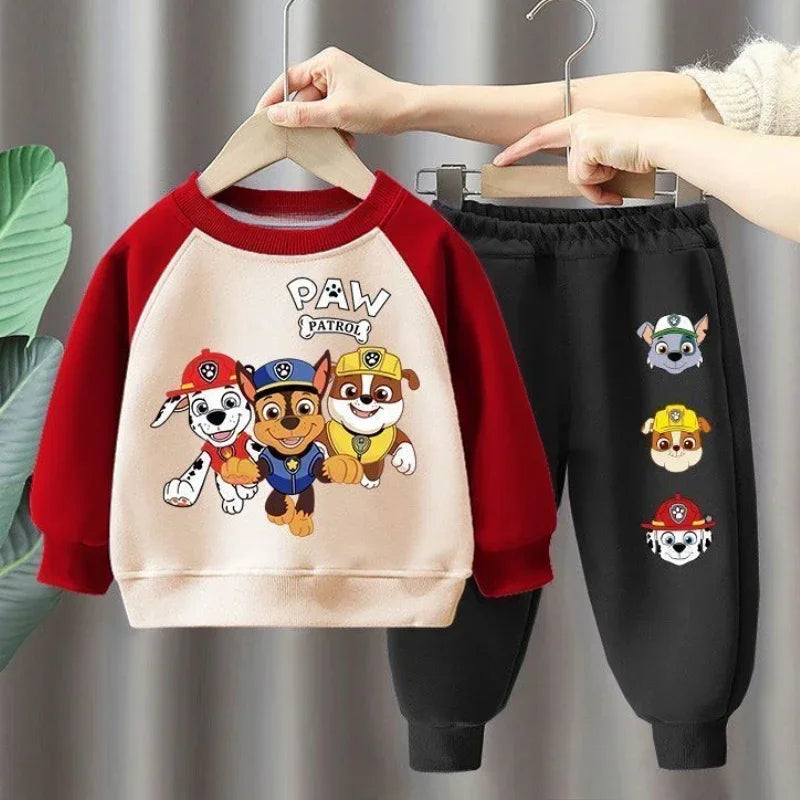 PAW Patrol Boys Spliced Long Sleeve Sweatshirt and Trousers 2-Piece Set