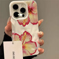 Pink Hibiscus Flower Texture Case for iPhone 17 16 15 14 13 12 11 Pro Max