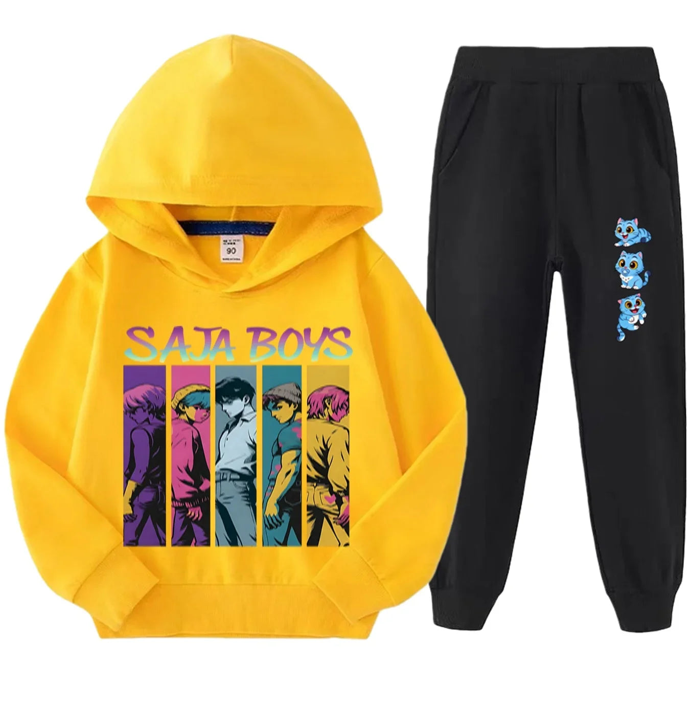Girls Kpop Demon Hunters Athleisure Wear Hunter Witch Squad Hoodie Leggings