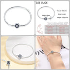 925 Silver 17-20CM Heart Pave Zirconia Original Bracelets Infinity Bracelet Fit DIY Charms Bead Birthday Jewelry Gifts Hot Sale