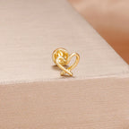 1PC Stainless Steel Star Moon Cartilage Piercing 18K Gold Plated