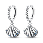 925 Sterling Silver Starry Love Tail Hoop Earrings Women's Jewellery Gift